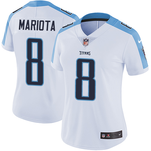 2019 Women Tennessee Titans #8 Mariota white Nike Vapor Untouchable Limited NFL Jersey->women nfl jersey->Women Jersey